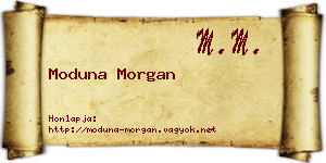 Moduna Morgan névjegykártya